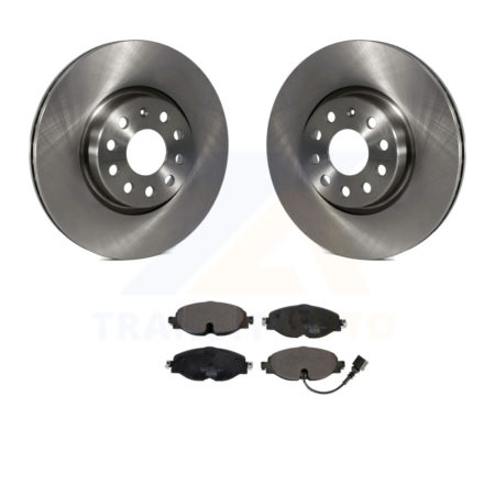 Front Brake Rotor Ceramic Pad Kit For Volkswagen Audi GTI A3 Quattro Golf Alltrack e-tron K8T-102851