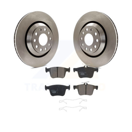 Rear Brake Rotor And Ceramic Pad Kit For Volkswagen Atlas Audi Golf R S3 Q3 A3 Arteon TTS K8T-102981