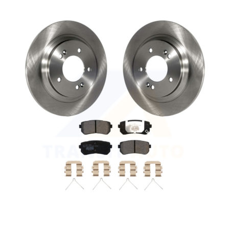 Rear Brake Rotor Ceramic Pad Kit For Kia Optima LX EX 1.6T With Electric Parking K8T-102989