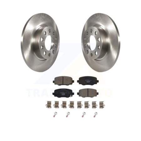 Rear Disc Brake Rotors And Ceramic Pads Kit For Jeep Renegade Fiat 500X K8T-102992
