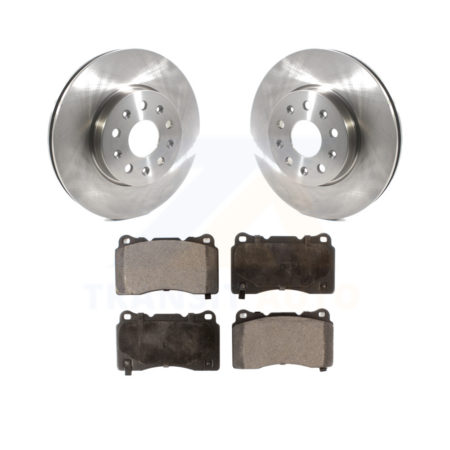 Front Disc Brake Rotors And Ceramic Pads Kit For Chevrolet Camaro Cadillac CTS CT6 K8T-103031