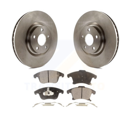 Front Brake Rotors Ceramic Pad Kit For 2019-2020 Ford Police Responder Hybrid SSV Plug-In K8T-103039