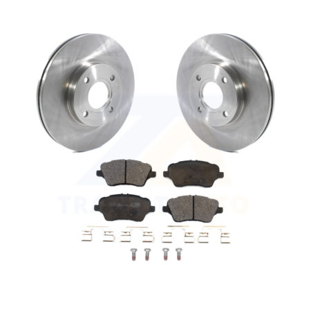 Front Disc Brake Rotors And Ceramic Pads Kit For 2014-2019 Ford Fiesta ST K8T-103040