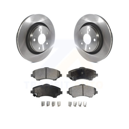 Front Disc Brake Rotor And Ceramic Pad Kit For Jeep Wrangler JK With 332mm Diameter K8T-103042