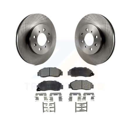 Front Disc Brake Rotors And Ceramic Pads Kit For 1992-1993 Acura Integra GS-R K8T-103043