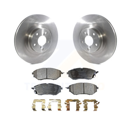 Front Disc Brake Rotor & Ceramic Pad Kit For 2009 Subaru Legacy With 292mm Diameter K8T-103045