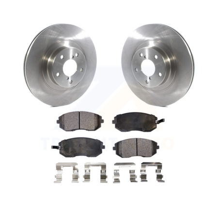 Front Disc Brake Rotors & Ceramic Pad Kit For Subaru Outback Legacy Forester Impreza Baja K8T-103047