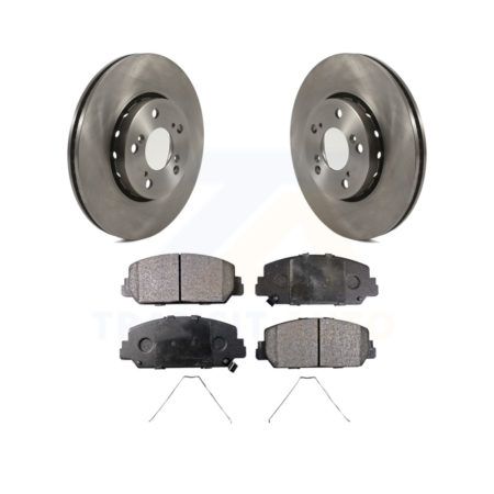 Front Disc Brake Rotors And Ceramic Pads Kit For Acura RLX K8T-103056