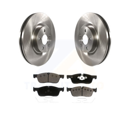 Front Disc Brake Rotor Ceramic Pad Kit For Land Rover Discovery Sport Range Evoque Jaguar K8T-103074