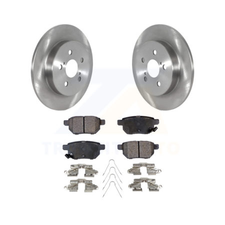 Rear Brake Rotor & Ceramic Pad Kit For 2019 Toyota Corolla 2.0L With Manual Parking K8T-103171