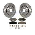 Front Disc Brake Rotors And Ceramic Pads Kit For 2018-2023 Honda Odyssey K8T-103211