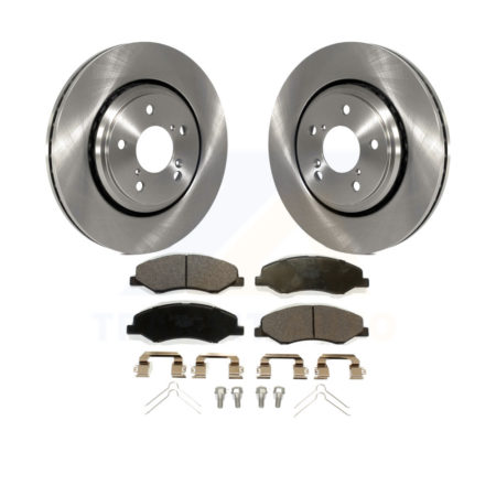 Front Disc Brake Rotors And Ceramic Pads Kit For 2018-2023 Honda Odyssey K8T-103211