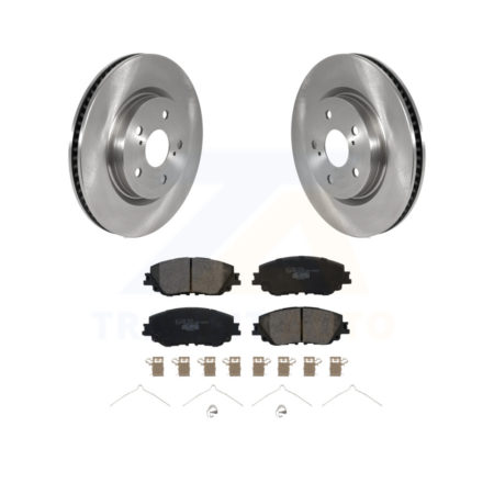 Front Brake Rotors Ceramic Pad Kit For Toyota Camry RAV4 Lexus ES350 Avalon ES300h UX250h K8T-103216