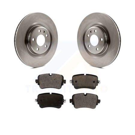 Rear Brake Rotors & Ceramic Pad Kit For 2017-2018 Audi Q7 With 350mm Diameter Front Rotor K8T-103247