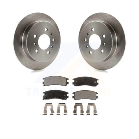 Rear Brake Rotor Ceramic Pad Kit For Chevrolet Impala Buick Pontiac Century Grand Am Prix K8T-103269