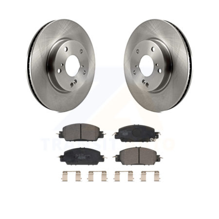 Front Disc Brake Rotors And Ceramic Pads Kit For 2017 Honda Accord LX-S K8T-103420