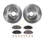 Front Disc Brake Rotors And Ceramic Pads Kit For 2016 Honda Accord LX-S with 2.4L K8T-103421