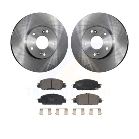 Front Disc Brake Rotors And Ceramic Pads Kit For 2016 Honda Accord LX-S with 2.4L K8T-103421