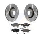 Front Disc Brake Rotor Ceramic Pad Kit For 2005 Audi A8 Quattro With 321mm Diameter K8T-103423