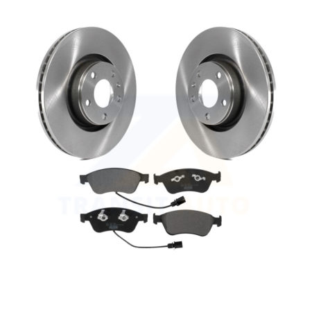 Front Disc Brake Rotor Ceramic Pad Kit For 2005 Audi A8 Quattro With 321mm Diameter K8T-103423