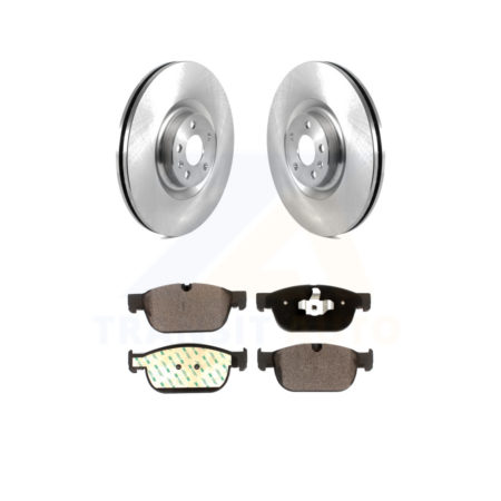 Front Disc Brake Rotor Ceramic Pad Kit For 2016-2019 Volvo XC90 With 366mm Diameter K8T-103829