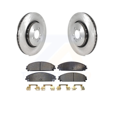 Front Disc Brake Rotors And Ceramic Pads Kit For Dodge Charger With 355mm Diameter Rotor K8T-103842