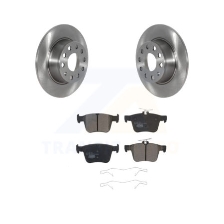 Rear Disc Brake Rotors And Ceramic Pads Kit For Volkswagen Jetta Taos K8T-103910