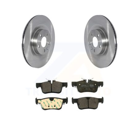 Rear Disc Brake Rotors Ceramic Pad Kit For 2018-2019 Volvo XC60 With 320mm Diameter Rotor K8T-103911