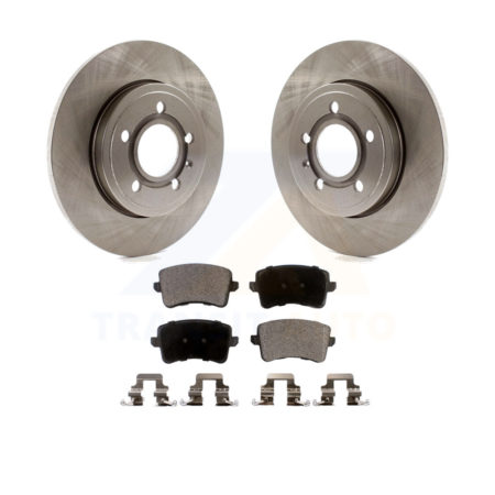 Rear Disc Brake Rotors Ceramic Pad Kit For 2009 Audi A4 Quattro With 288mm Diameter Rotor K8T-103918