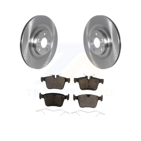 Rear Disc Brake Rotors Ceramic Pad Kit For 2016-2019 Volvo XC90 With 340mm Diameter Rotor K8T-103925