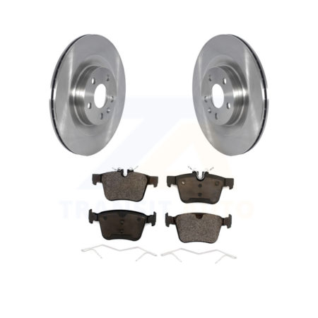 Rear Disc Brake Rotors Ceramic Pad Kit For 2016-2019 Volvo XC90 With 320mm Diameter Rotor K8T-103926