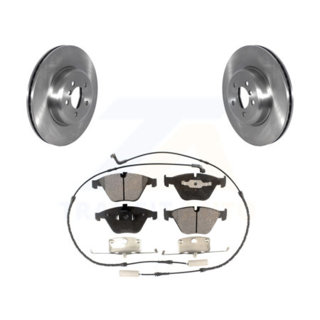 Front Disc Brake Rotors And Ceramic Pads Kit For 2012 BMW 335i With Blue Painted Calipers K8T-103943