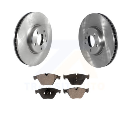 Front Disc Brake Rotors And Ceramic Pads Kit For 2011-2013 BMW 535i K8T-103970