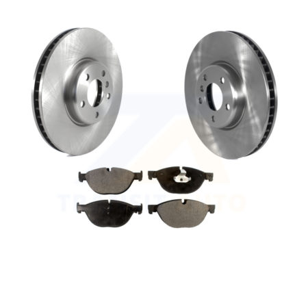 Front Brake Rotors Ceramic Pad Kit For BMW 550i xDrive 650i 740Li 740i 535i GT Gran Coupe K8T-103971