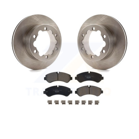 Rear Disc Brake Rotors And Ceramic Pads Kit For Mercedes-Benz Sprinter 3500 3500XD K8T-104002