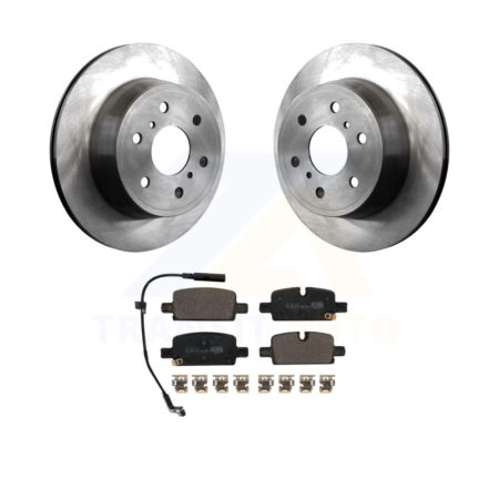 Rear Disc Brake Rotors Ceramic Pad Kit For 2019 GMC Sierra 1500 With Manual Parking K8T-104013