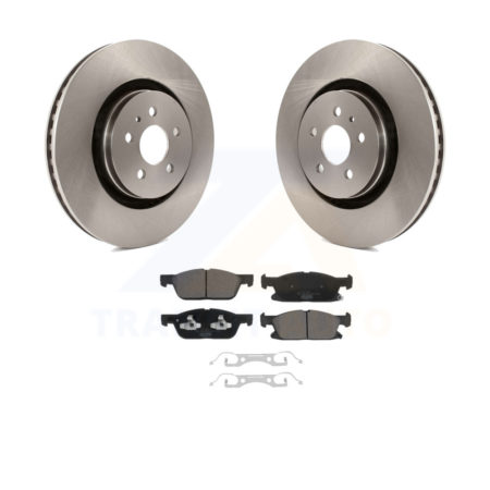 Front Disc Brake Rotors And Ceramic Pads Kit For Ford Edge Lincoln Nautilus K8T-104040