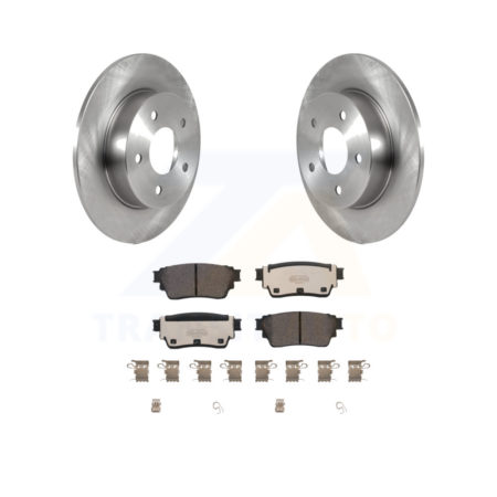 Rear Disc Brake Rotors And Ceramic Pads Kit For Nissan Altima Kicks K8T-104068