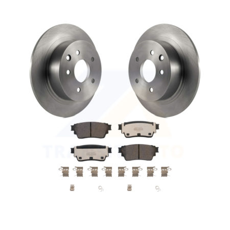 Rear Disc Brake Rotors And Ceramic Pads Kit For Nissan Altima AWD K8T-104069