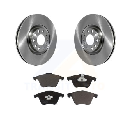 Front Disc Brake Rotors And Ceramic Pads Kit For Audi A6 Quattro K8T-104081
