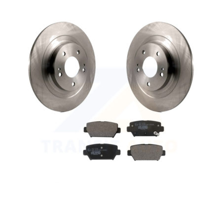 Rear Brake Rotor & Ceramic Pad Kit For Mitsubishi Eclipse Cross With Manual Parking K8T-104126