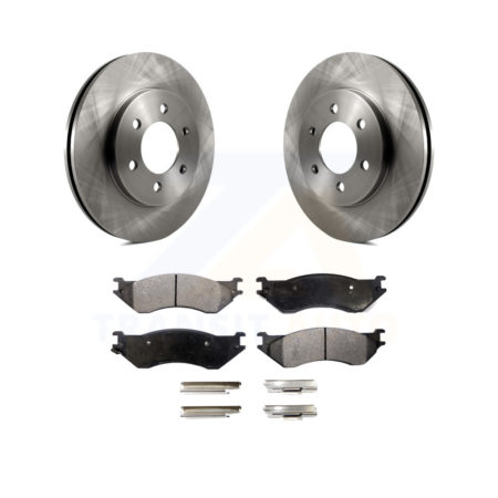 Front Disc Brake Rotors And Ceramic Pads Kit For 2002 Lincoln Navigator From 03 19 02 K8T-104138