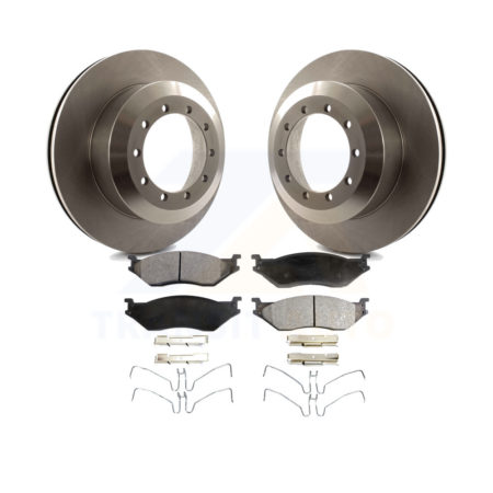 Front Brake Rotor Ceramic Pad Kit For International IC Corporation TerraStar AE School AC K8T-104139