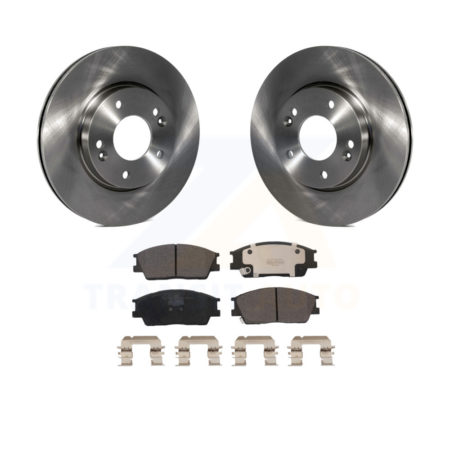 Front Disc Brake Rotors And Ceramic Pads Kit For 2020-2022 Kia Soul Hyundai Venue K8T-104140