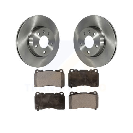 Front Disc Brake Rotors And Ceramic Pads Kit For 2019 Cadillac ATS Base K8T-104143