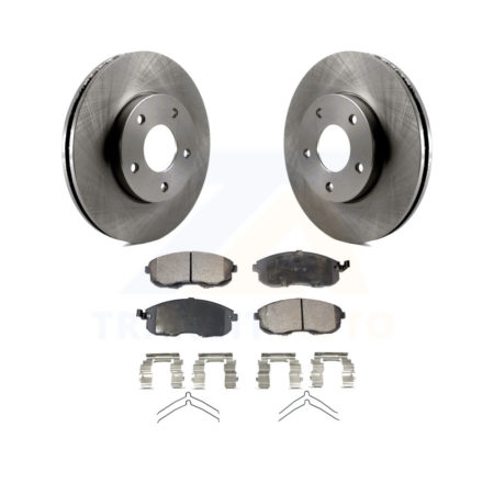 Front Disc Brake Rotors And Ceramic Pads Kit For 1999 Nissan Maxima From 04 K8T-104145