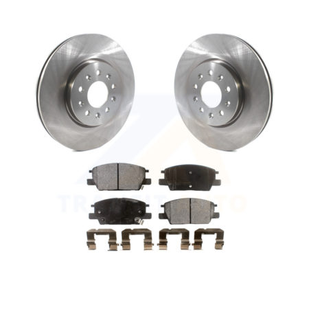 Front Brake Rotors Ceramic Pad Kit For 20 Buick Regal Sportback With 321mm Diameter Rotor K8T-104146