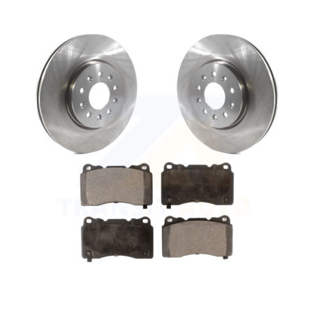 Front Brake Rotors Ceramic Pad Kit For 20 Buick Regal Sportback With 321mm Diameter Rotor K8T-104147
