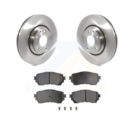 Front Disc Brake Rotors And Ceramic Pads Kit For 2021 Mazda 6 Turbocharged K8T-104148