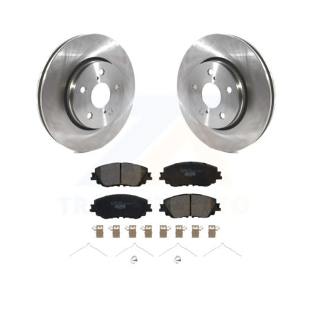 Front Brake Rotor And Ceramic Pad Kit For 2019 Toyota C-HR Vehicles Manufactured In Japan K8T-104155